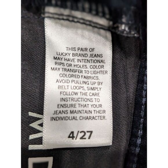 Lucky Brand Mid Rise Ava Crop Mini Boot American Navy Velvet Jeans Pants, 4 - Picture 13 of 15